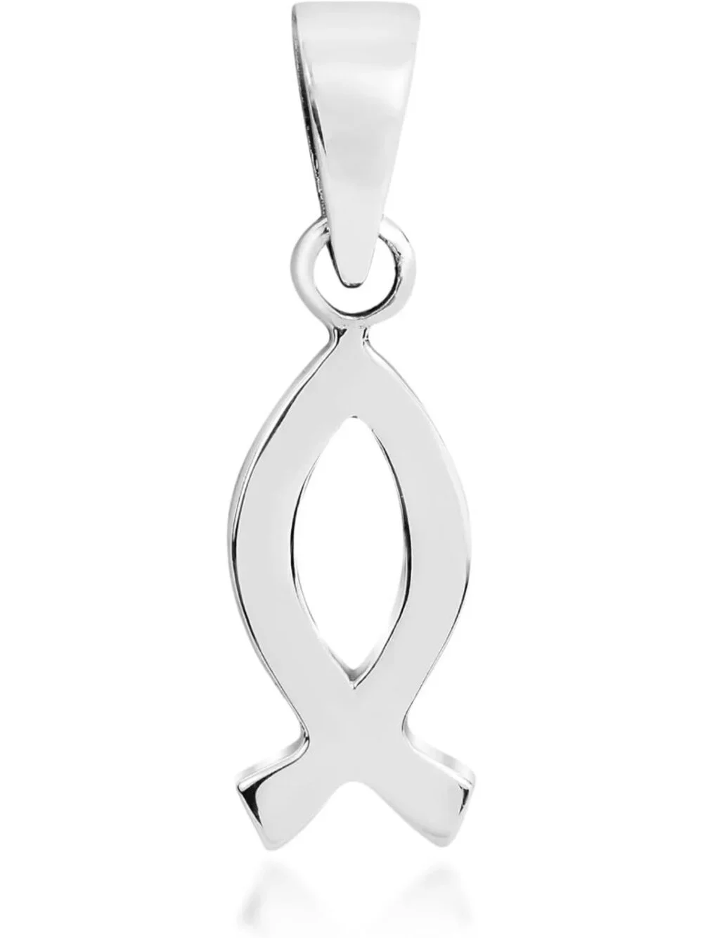 Faith-Inspired Ichthys Jesus Fish Pendant | .925 Sterling Silver Necklace for